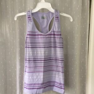 Athleta Rev Up Striped Running Fitness Tank